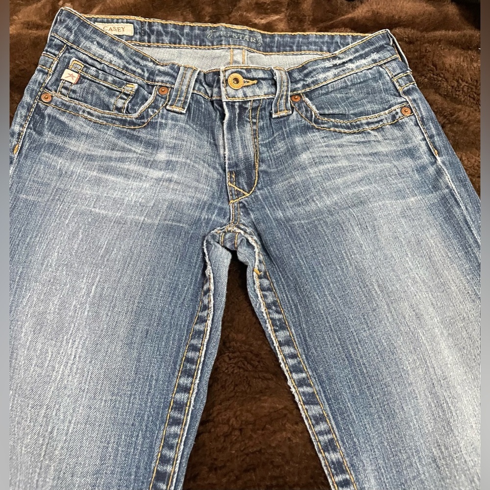Super Sexy Big Star Low Rise Flare Bell Bottom Jeans - Picture 2 of 14